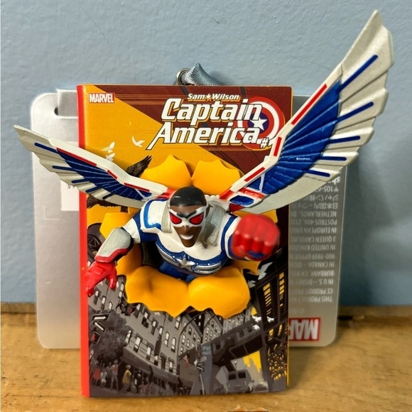 Disney Other - NEW Disney Marvel Sam Wilson Captain America Ornament Sketchbook Comic Book